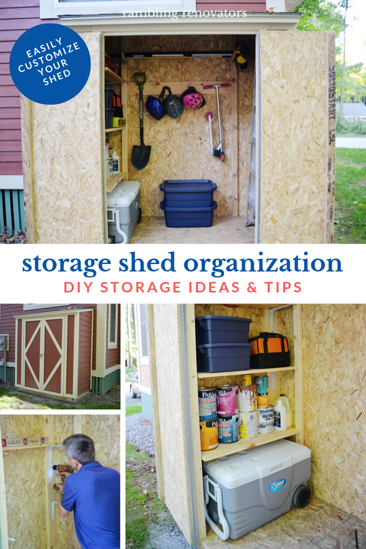 Building A Home Depot Storage Shed Part Ii Shed Organization Rambling Renovators,Live Laugh Love Wooden Signs