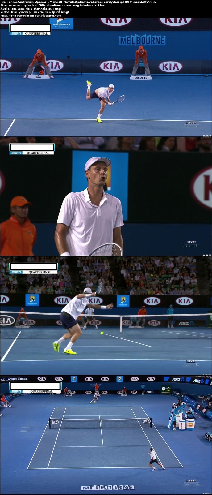Tennis.Australian.Open.2013.Mens.QF.Nova