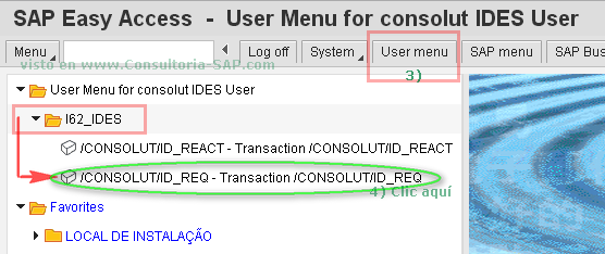 Crear nuevo usuario Consolut - SAP IDES