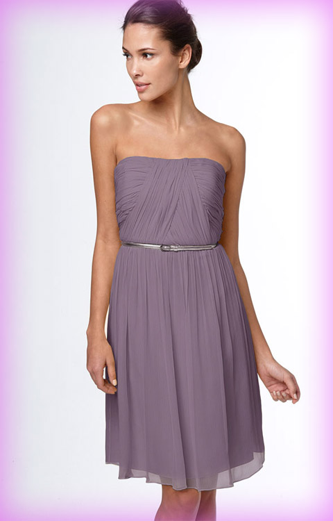 Style Dresses: Donna Morgan Strapless Belted Bridesmaid Dress