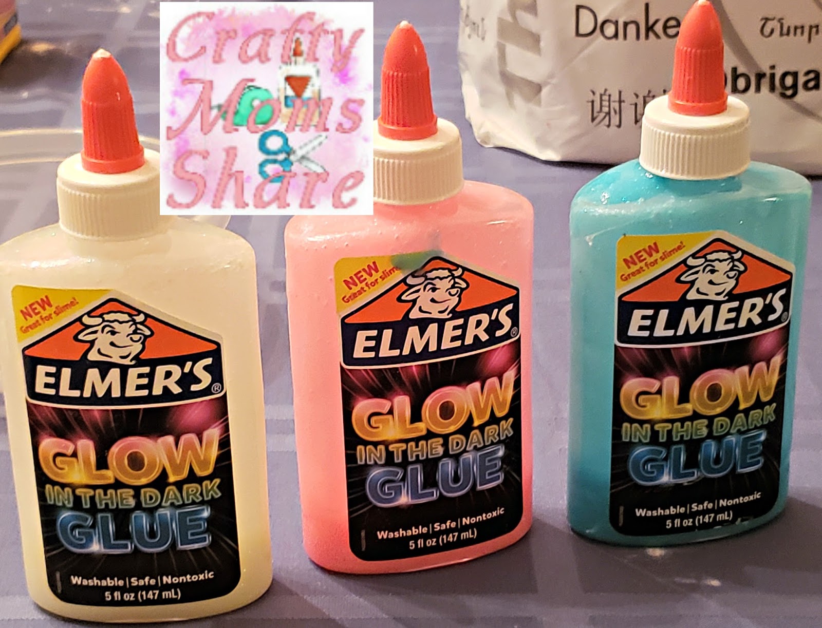 Elmer's Glue Glitter Glow in the Dark Paint Pour DIY Home Decor Painting  Prime Colors (05272020) 