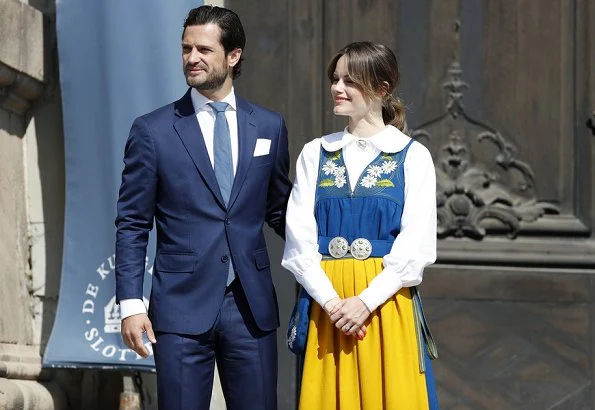 Crown Princess Victoria wore Rodebjer irmaline top and skirt. Prince Carl Phillip and Princess Sofia. Princess Madeleine