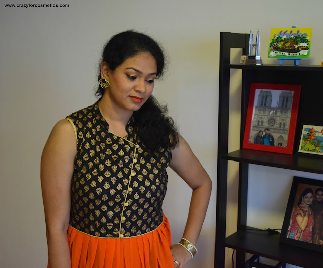 Indo western look with Jabong Kurti