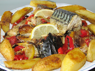 Macrou la cuptor / Baked mackerel