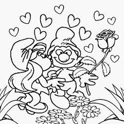 coloring valentine drawing pages valentines printable teen children happy heart minions smurfs draw older printables easy drawings teens smurf banana
