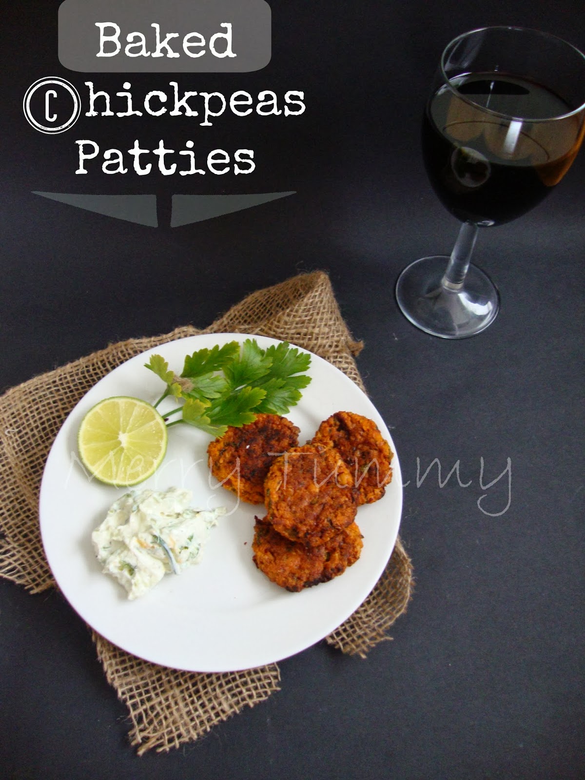 Merry Tummy Baked Chickpeas Patties