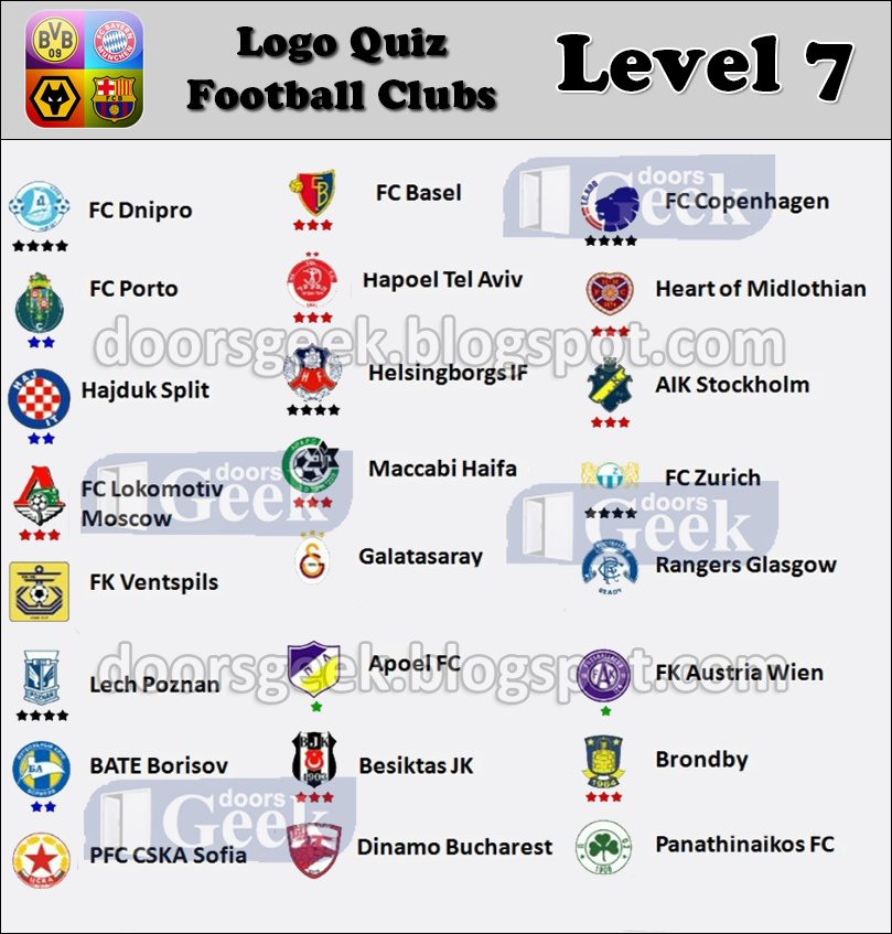 Logo Quiz Football Clubs Answers Others 1 • Game Solver