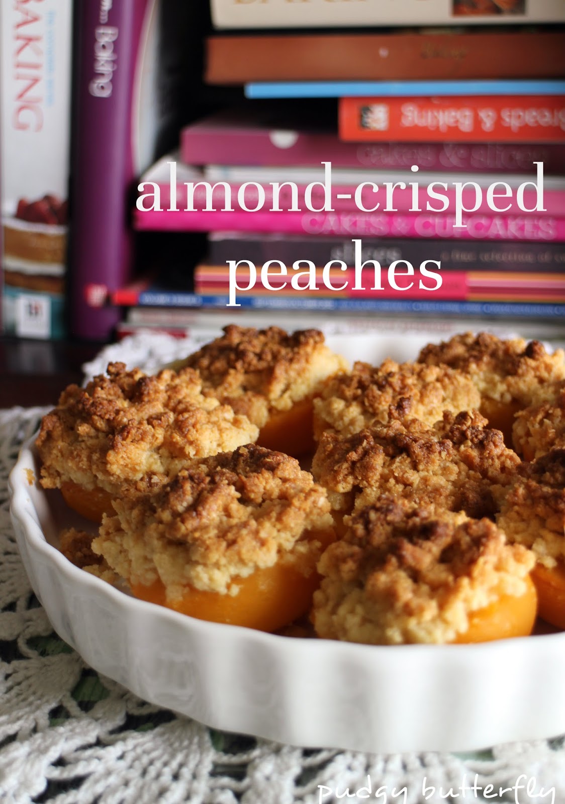 Waltzing butterflies Almondcrisped peaches