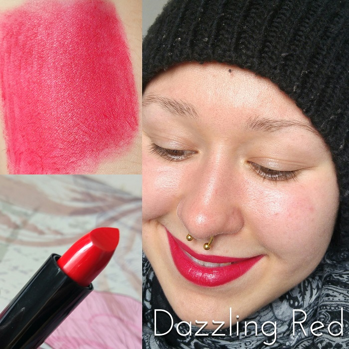 Les rouges à lèvres Max & More Lipstick Swatch Dazzling Red Les rouges à lèvres Max & More Lipstick Swatch Dazzling Red