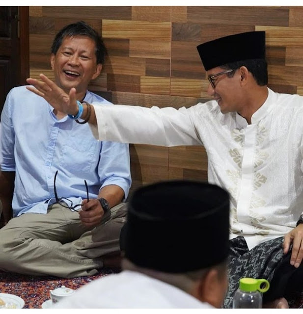 Sandi Uno Bertemu Rocky Gerung, Respons Heboh Netizen Mengharukan