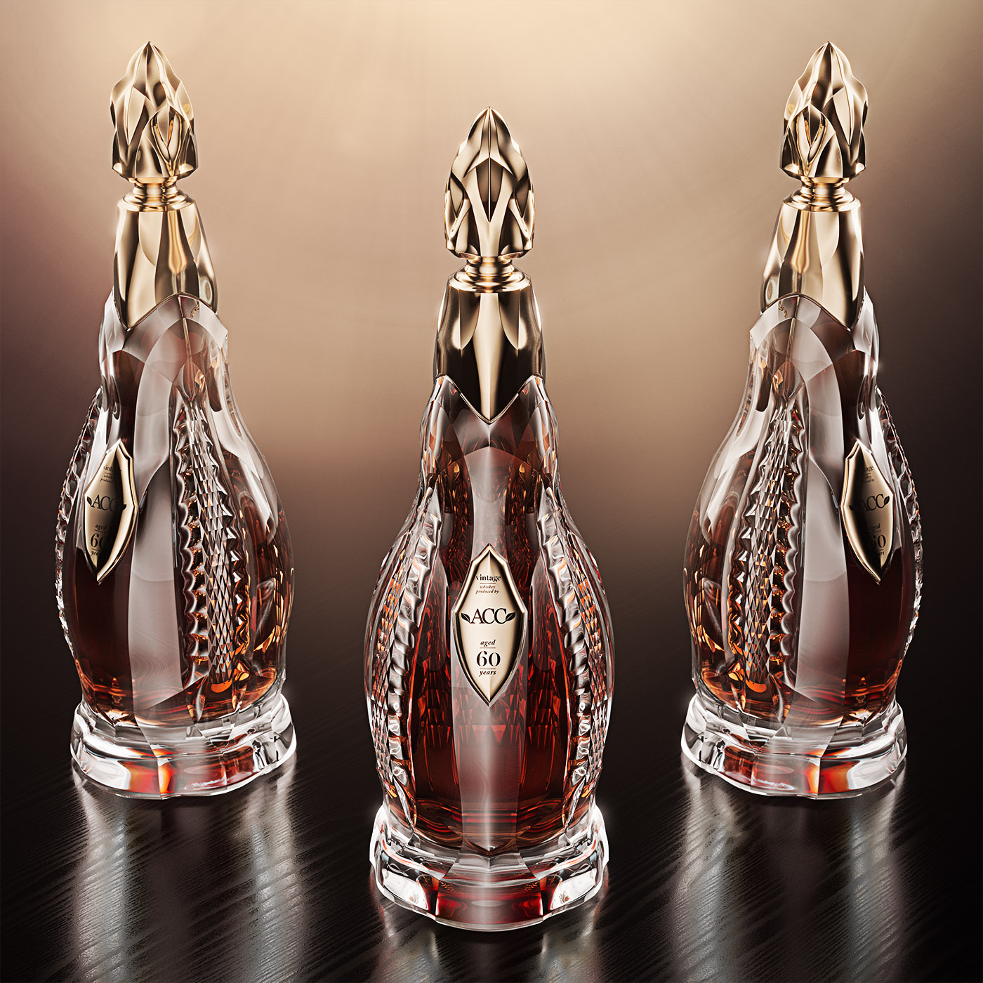 Luxury Whisky Bottle for ACC on Packaging of the World Creative