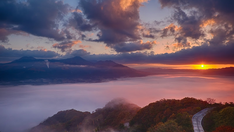 Sunset and Fog