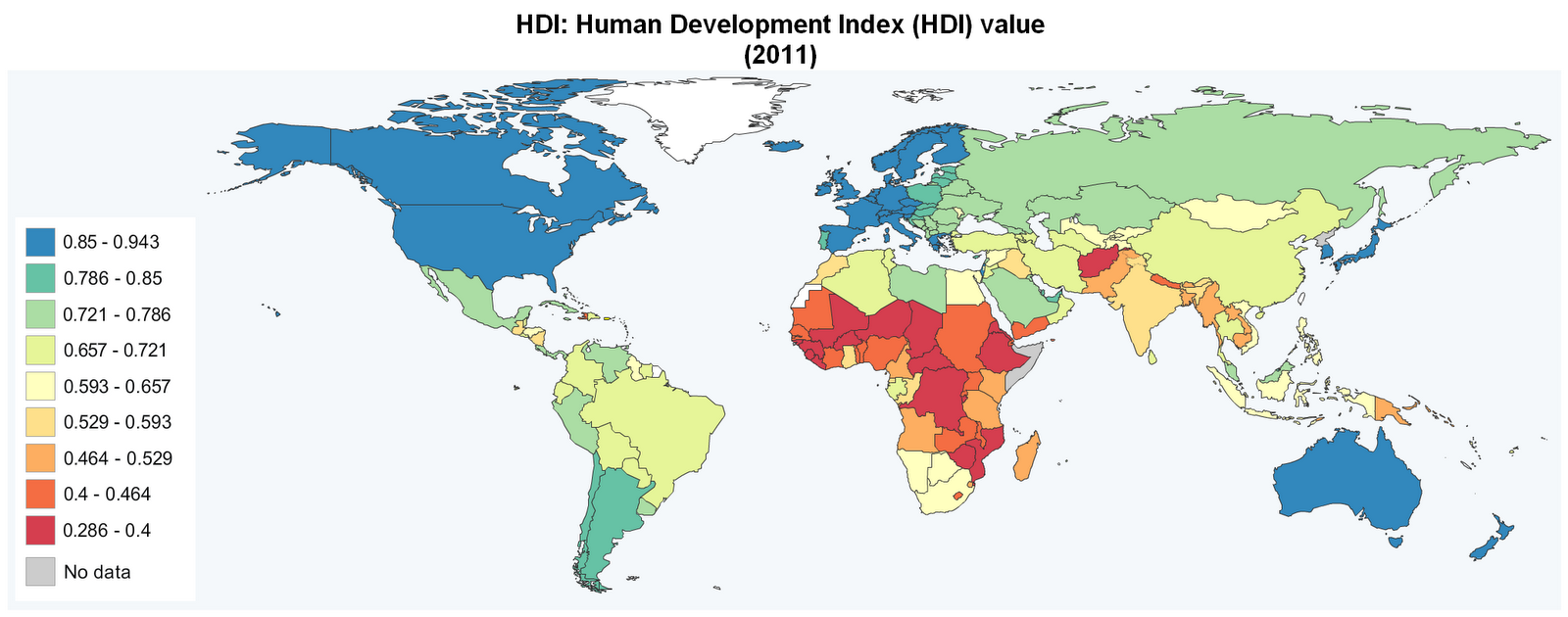 Politik Human Development Index Weltatlas