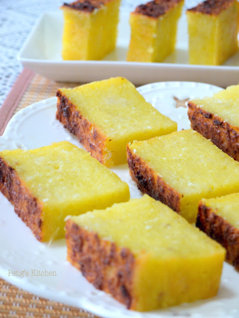 Peng's Kitchen: Baked Tapioca Cake (Kueh Bingka Ubi Kayu)