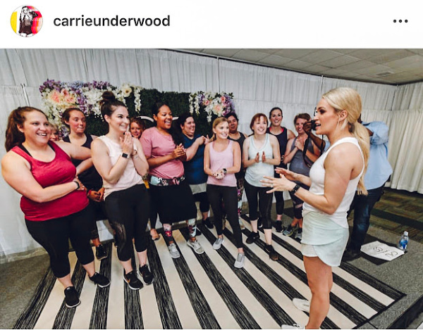calia by carrie, carrie underwood, i met carrie underwood, country music, eve overland fitness, north carolina blogger