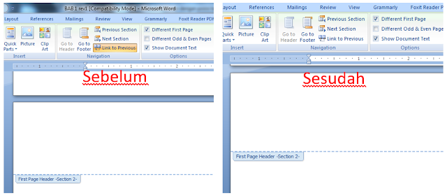 cara membedakan posisi halaman ms word cara membedakan posisi halaman ms word
