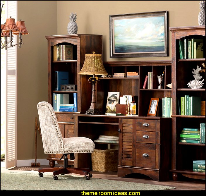Decorating Theme Bedrooms Maries Manor Office Supplies Tropical Office Furniture Decorating Study Desk Den Chairs