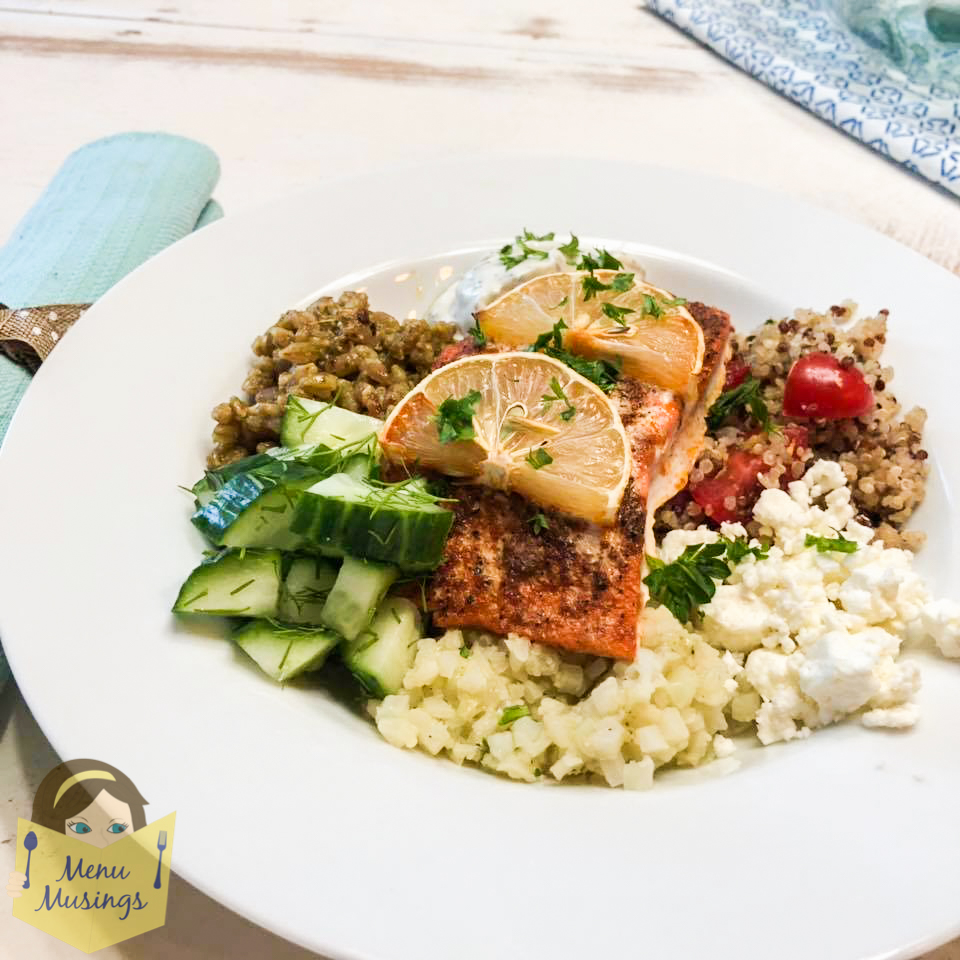 Menu Musings of a Modern American Mom Mediterranean Spiced Salmon