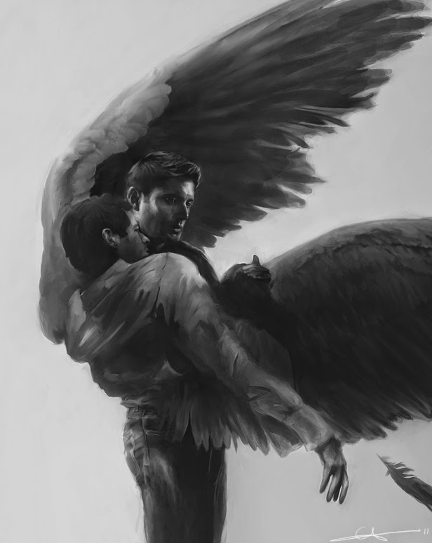 Destiel fanart(found on tumblr)