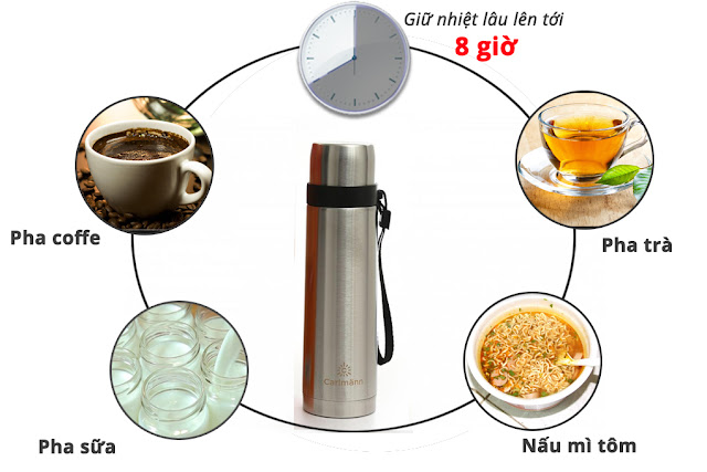 Káº¿t quáº£ hÃ¬nh áº£nh cho BÃ¬nh giá»¯ nhiá»t nÃ³ng láº¡nh Carlmann BES-536