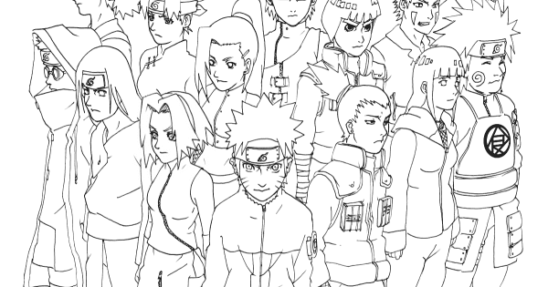 78 Desenhos do Naruto para Colorir e Imprimir - Colorir Tudo