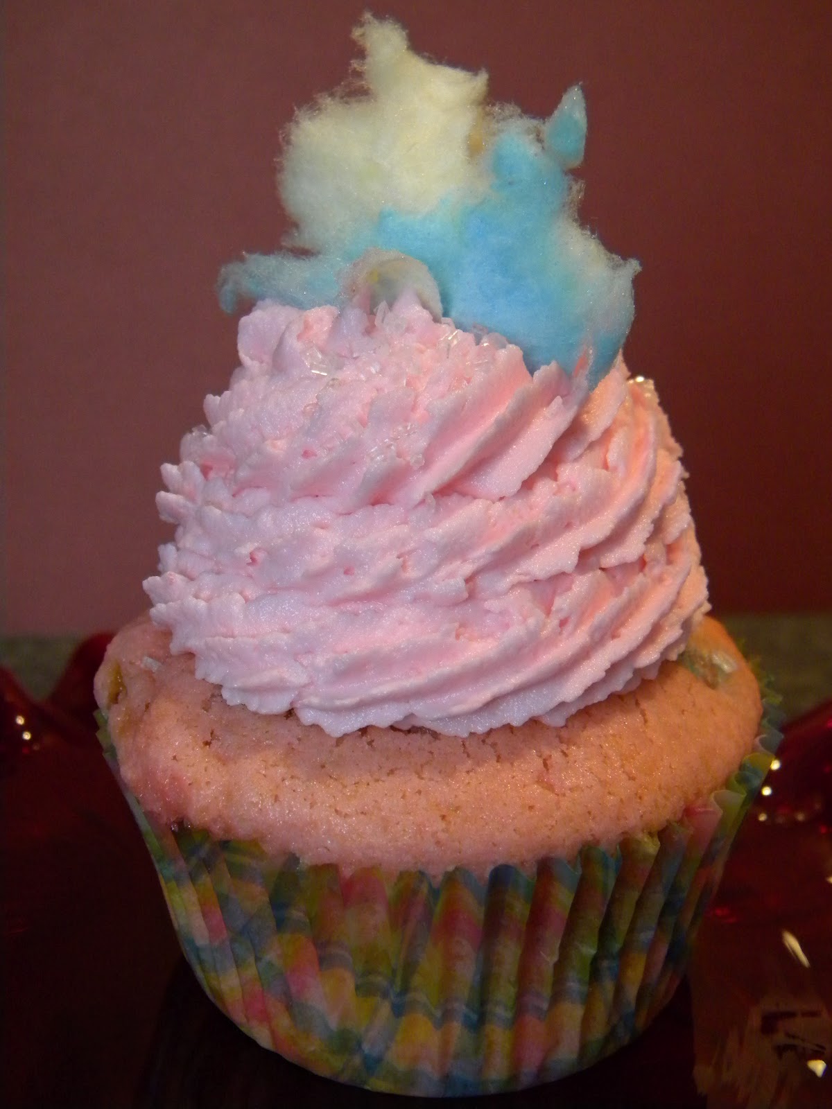 Ze Cookie Lounge Cotton Candy Cupcakes