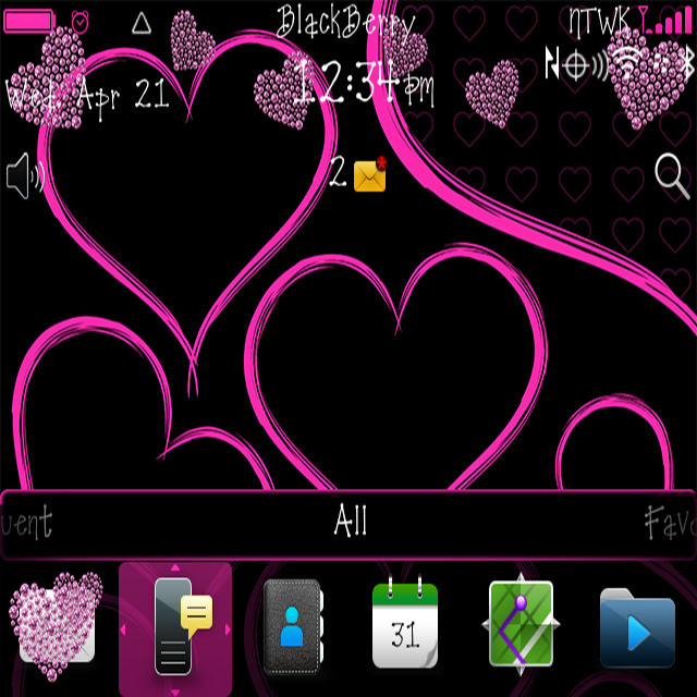download free blackberry themes free animated heartbeat theme for