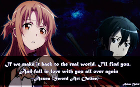 My Anime Review: Sword Art Online Quotes
