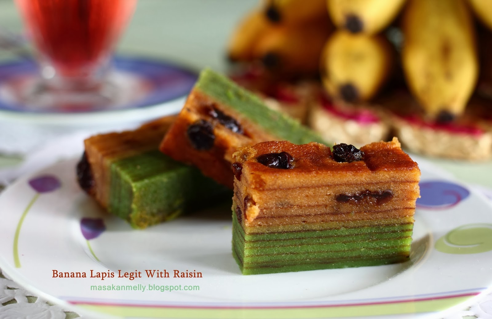 Banana Lapis Legit With Raisin RESEP AGAR