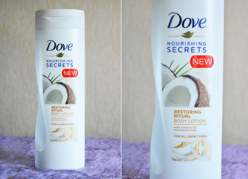 Toni's Beauty Nook Dove Nourishing Secrets Body Lotion with
