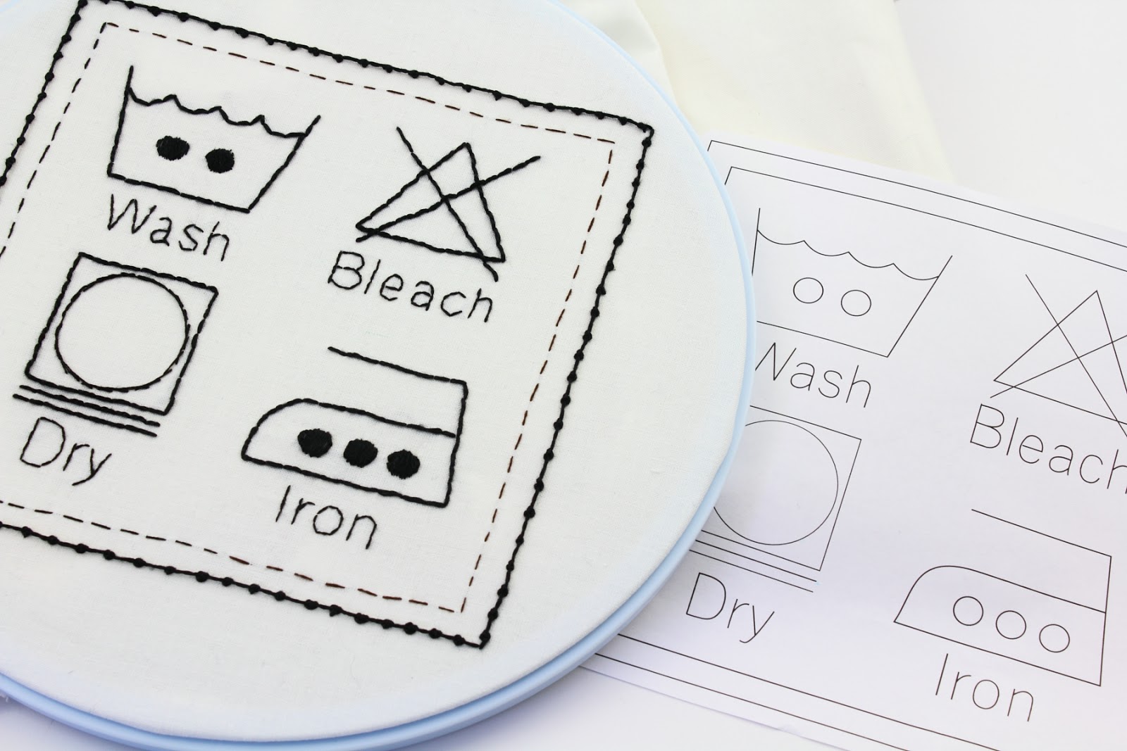 big B Laundry Embroidery Pattern