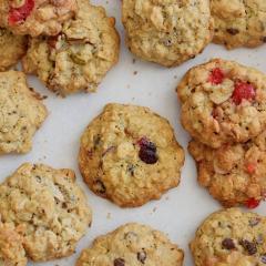 Receta para preparar galletas de avena con varios sabores