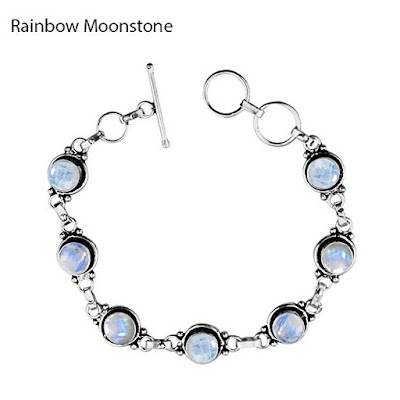 rainbow moonstone handmade bracelets