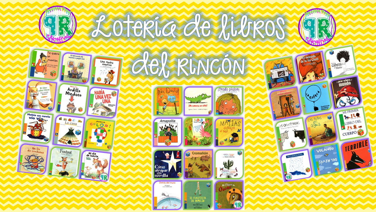 Proyectos educativos ¡Y más!: Lotería de los libros del rincón.