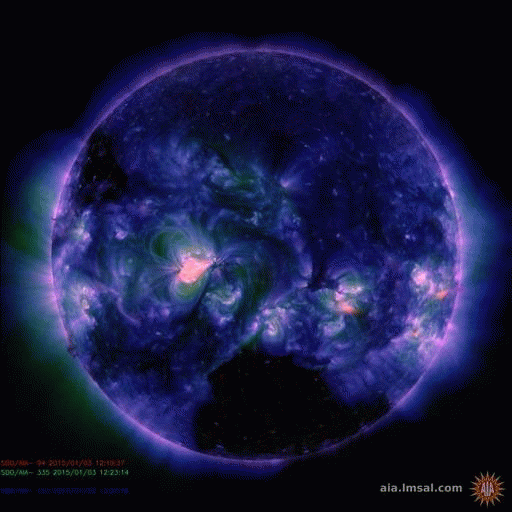 Resultado de imagem para Enorme buraco solar gif