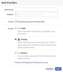 cara membuat grup di facebook