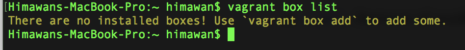 vagrant box vagrant box