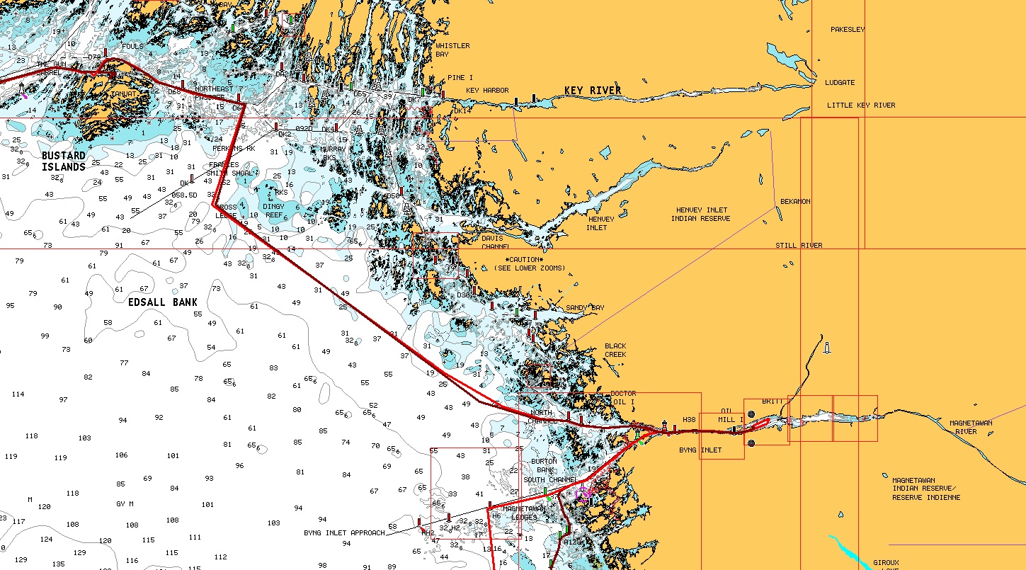 Voyages of S/V Dash Little Current to Byng Inlet