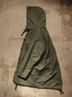 FWK by Engineered Garments "Highland Parka in Olive Cotton Double Cloth"