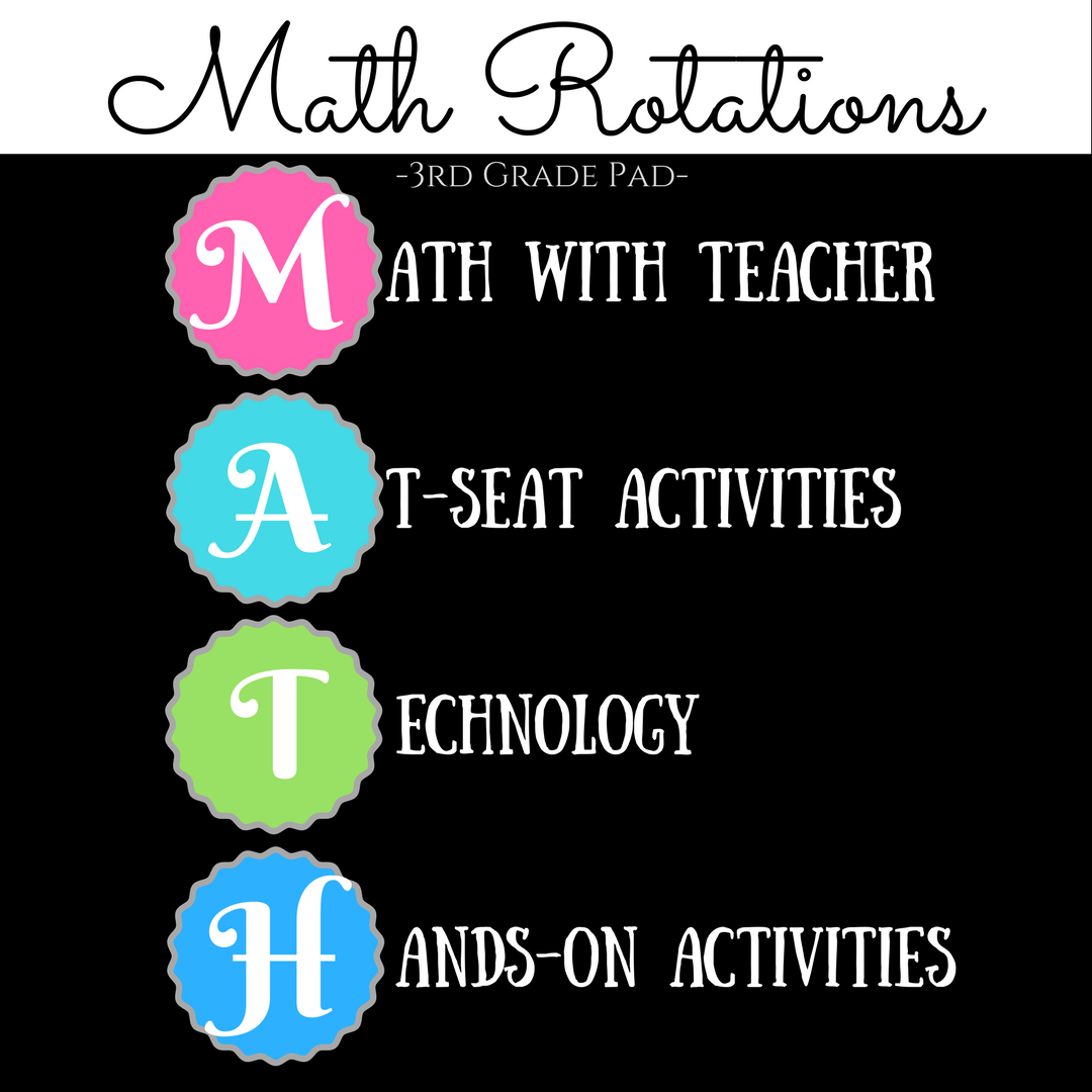 Managing Guided Math Rotations - 3rd Grade Pad