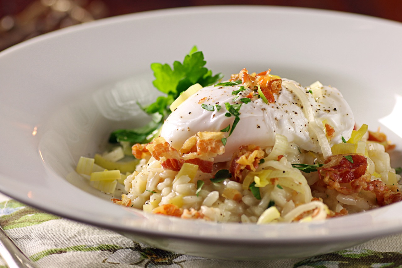 There's a Newf in My Soup! Baby, it's Cold Outside Leek and Pancetta