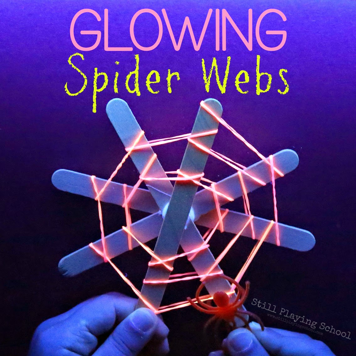 Glow Spider Webs