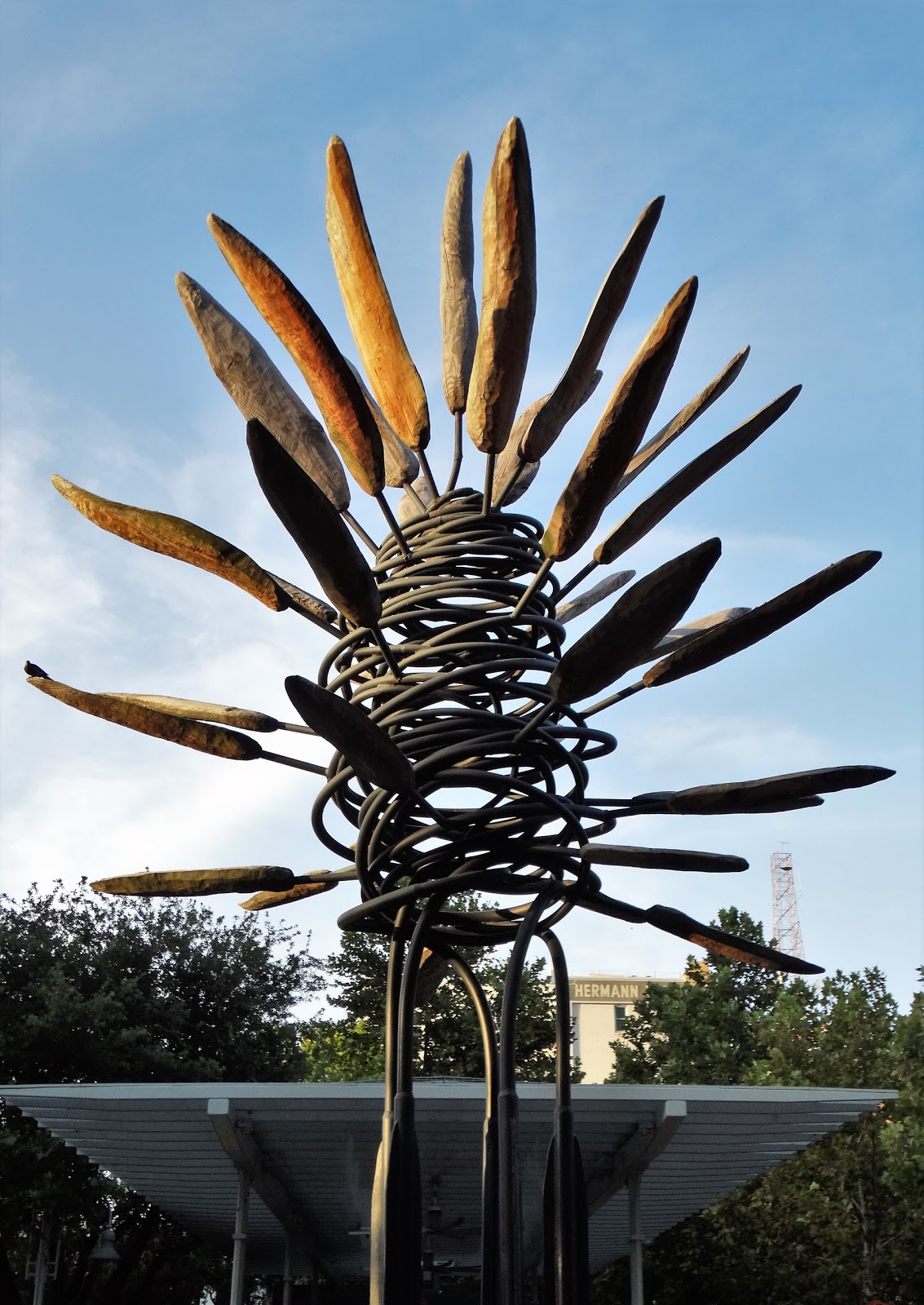 Houston in Pics "Points of View" Sculpture by James Surls (1991) in th