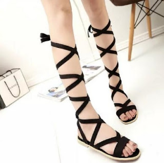Sandal Tali Lilit Wanita Stylish 9 Model Dan Harga Sandal Tali Wanita Gaya Paling Trendy