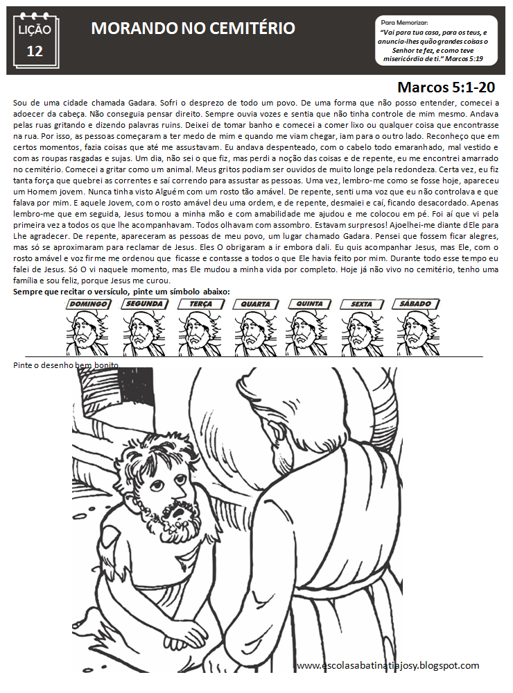 Escola Sabatina com Tia Josy Lição