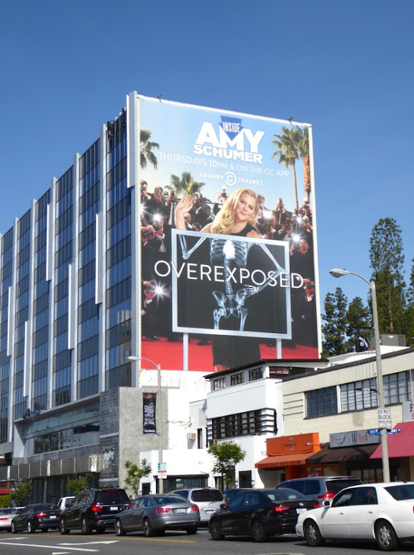 Inside Amy Schumer Overexposed x-ray billboard West Hollywood Amy Schumer Overexposed x-ray billboard