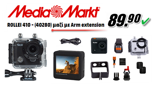 Action Camera Rollei 410, 89€, MediaMarkt