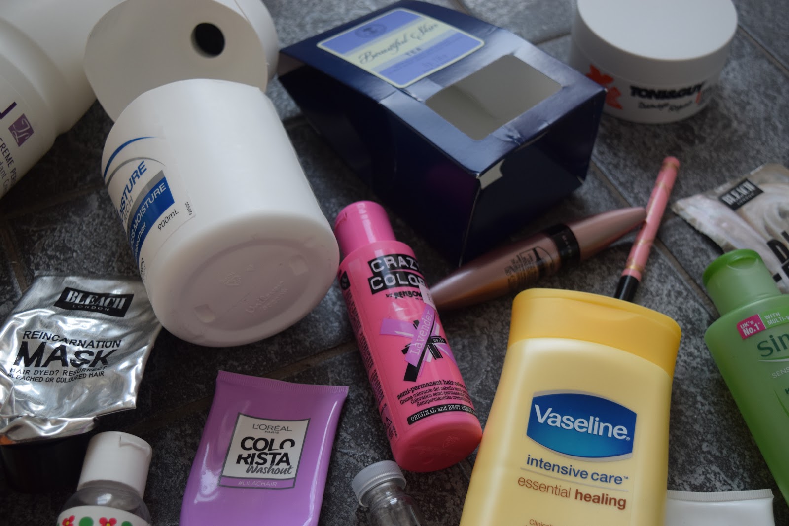 empty beauty products 