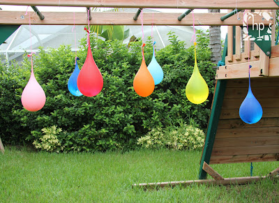 Hanning water balloon pinatas