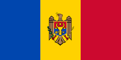 Logo Gambar Bendera Negara Moldova PNG JPG ukuran 400 px